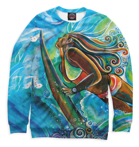 

Свитшоты Print Bar, Белый, Серфинг