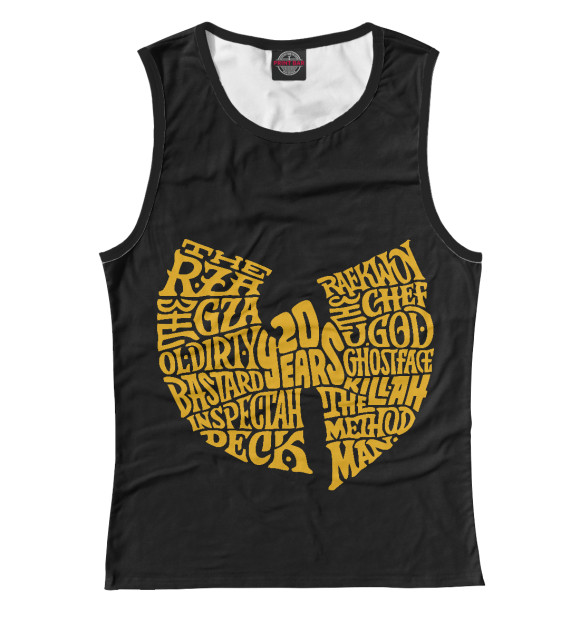 Женская майка с изображением Wu-Tang - 20 years цвета Белый