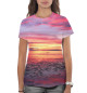 Женская футболка Малиновый закат