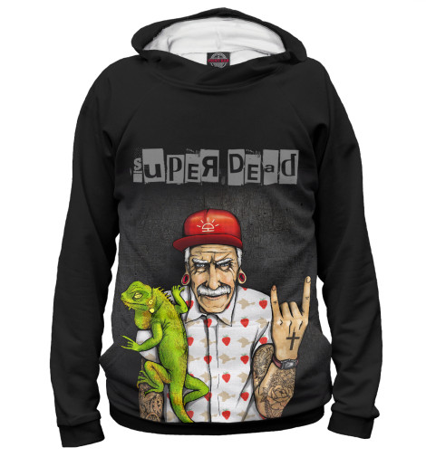 

Худи Print Bar, Белый, Super Dead