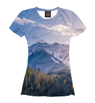 Женская футболка Красивые горы