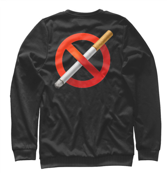 Женский свитшот с изображением Я не курю цвета Белый