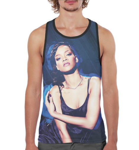 

Майки борцовки Print Bar, Белый, Rihanna