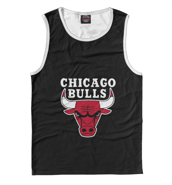 Мужская майка с изображением Chicago Bulls цвета Белый