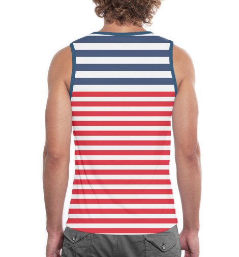 

Майки Print Bar, Белый, Тельняшка