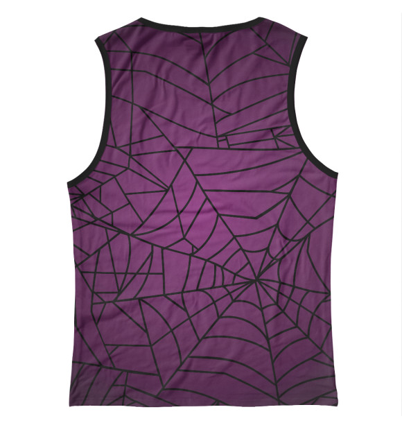 Майка для девочки с изображением Violet Web цвета Белый