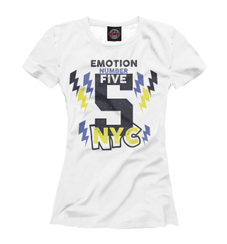 Футболка для девочек Emotion number five NYC 5