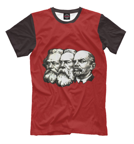 

Футболки Print Bar, Молочно-белый, Маркс,Энгельс,Ленин