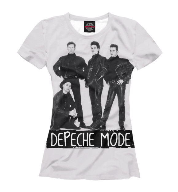 Женская футболка с изображением Depeche Mode цвета Белый