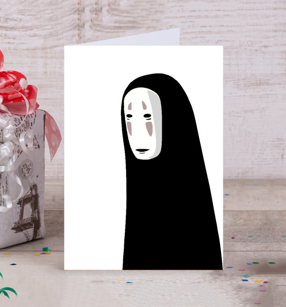 Открытка с изображением Унесенные призраками цвета Белый