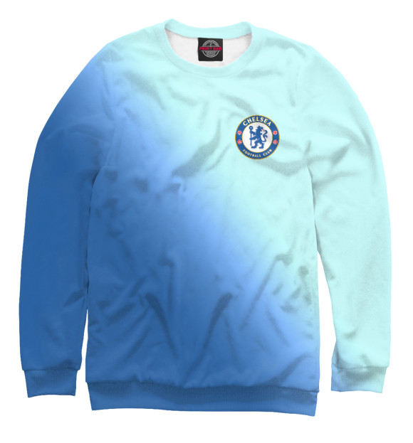 Свитшот для девочек с изображением FC Chelsea цвета Белый