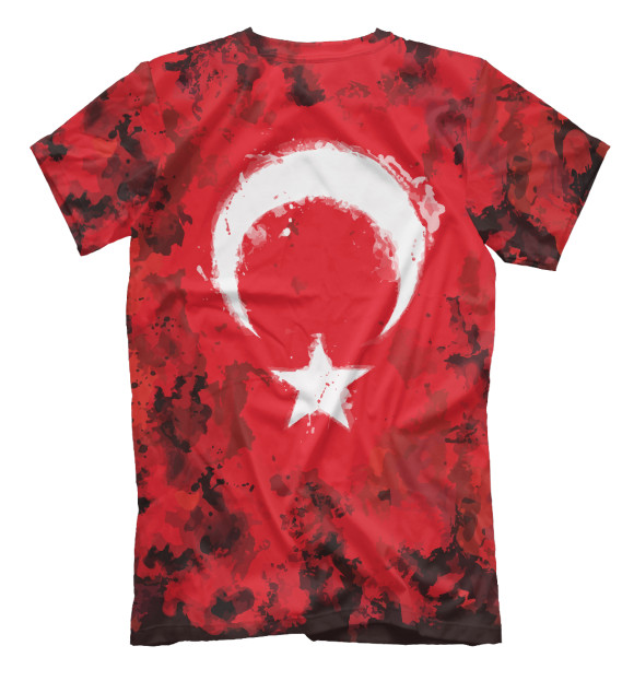 Мужская футболка с изображением Турция цвета Белый