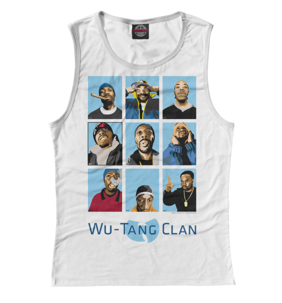 Майка для девочки с изображением Wu-Tang Clan цвета Белый