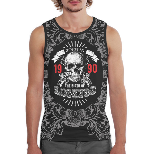 

Майки Print Bar, Белый, Рождение легенд — 1990