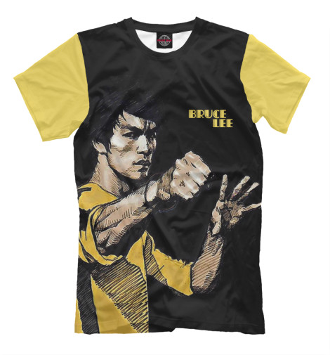 

Футболки Print Bar, Черный, Брюс Ли