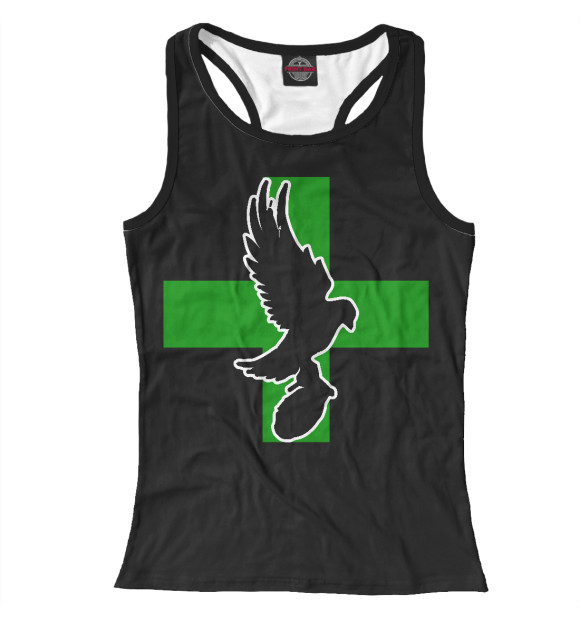 Женская майка-борцовка с изображением Hollywood undead цвета Белый