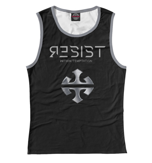 Майка для девочки с изображением Within Tamptation Resist цвета Белый