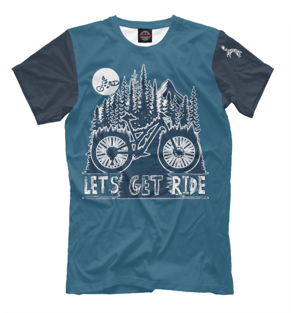 Футболка для мальчиков с изображением Let's Get Ride цвета Белый