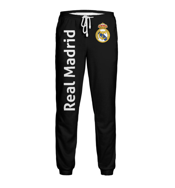 Мужские спортивные штаны с изображением Real Madrid цвета Белый