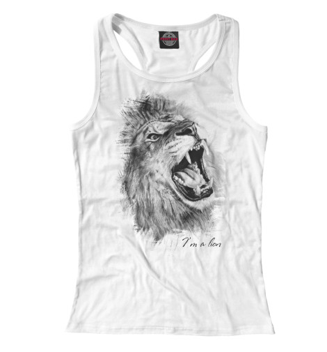 

Майки борцовки Print Bar, Белый, Lion - Лев