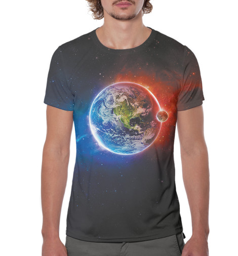 

Футболки Print Bar, Черный, Kосмос