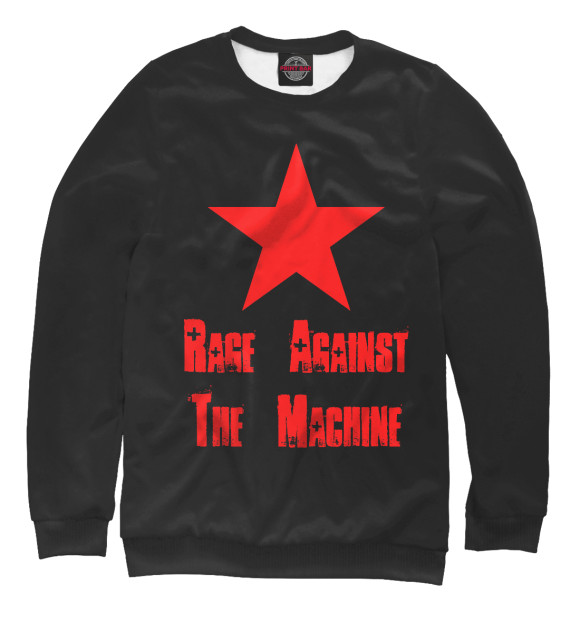 Женский свитшот с изображением Rage Against the Machine цвета Белый