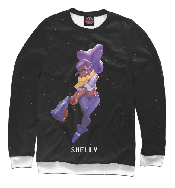 Свитшот для девочек с изображением Shelly цвета Белый