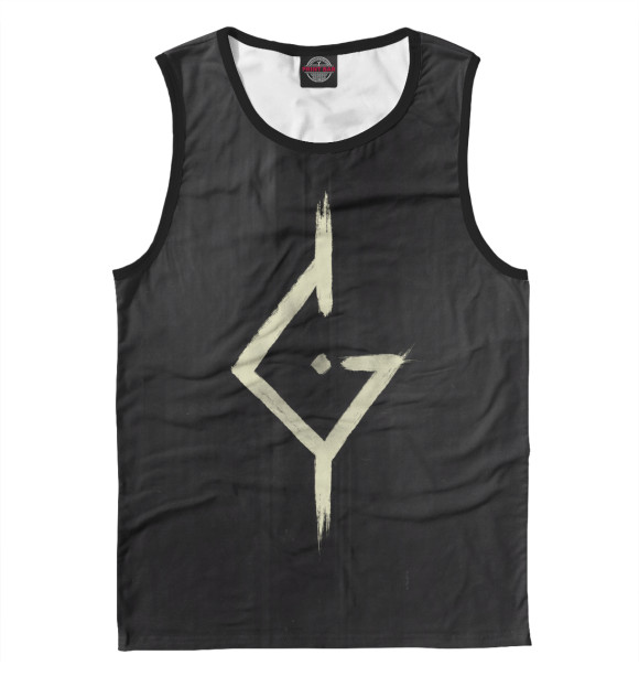 Мужская майка с притом Caliban цвета Белый Мужская майка с изображением Caliban цвета Белый