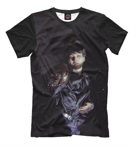 

Футболки Print Bar, Черный, BTS-SUGA