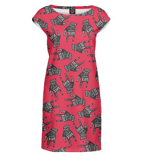 

Платье без рукавов Print Bar, Белый, Рок