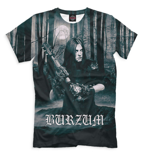 

Футболки Print Bar, Черный, Burzum