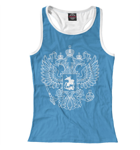 

Майки борцовки Print Bar, Белый, Герб Российской Федерации