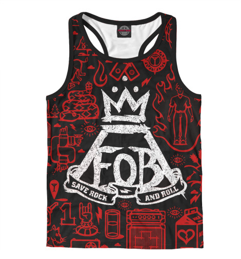 

Майки борцовки Print Bar, Белый, Fall Out Boy
