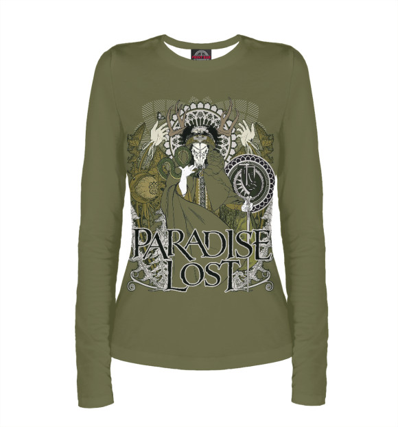 Женский лонгслив с изображением Paradise Lost цвета Белый