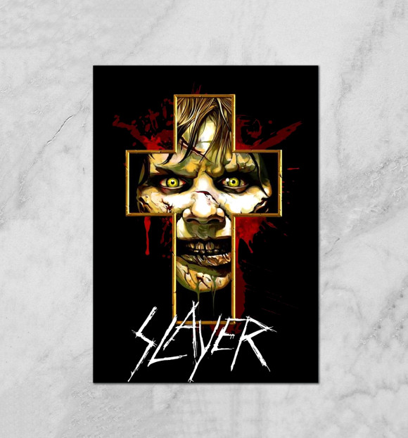 Плакат с изображением Slayer цвета Белый