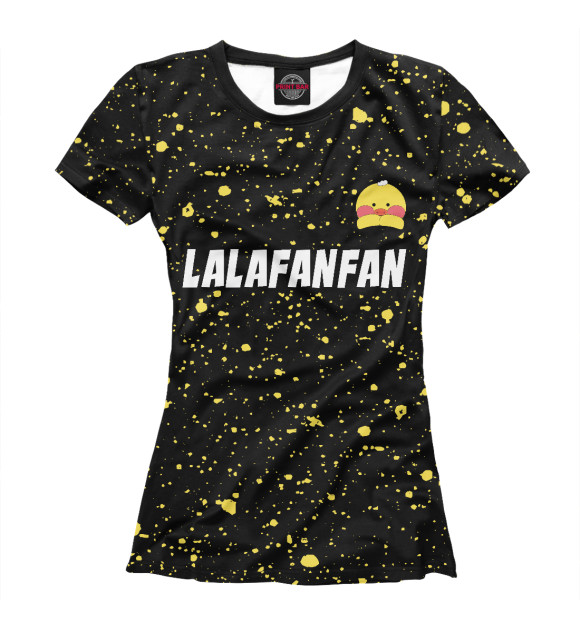 Женская футболка с изображением Лалафанфан - Мордочка цвета Белый