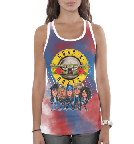 

Майки борцовки Print Bar, Белый, Guns N' Roses