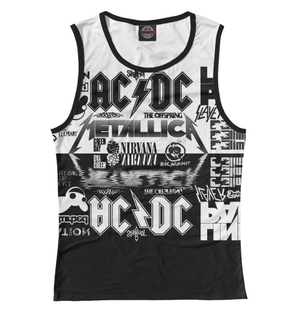 Майка для девочки с изображением Группы цвета Белый