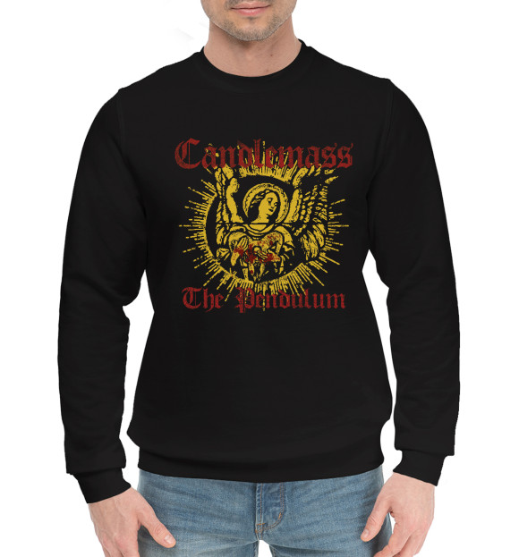 Мужской хлопковый свитшот с изображением Candlemass цвета Черный
