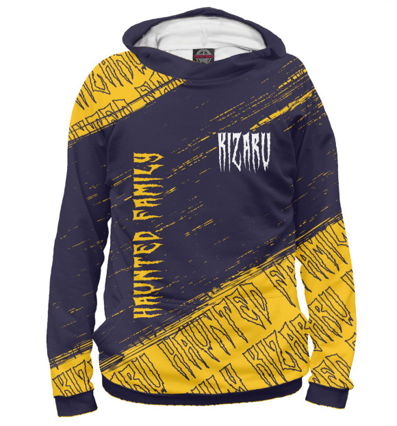 Женское худи с изображением Kizaru / Кизару цвета Белый