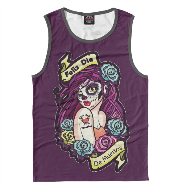 Мужская майка с изображением Счастливого дня смерти цвета Белый