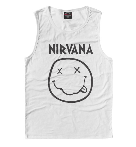 

Майки Print Bar, Белый, Нирвана