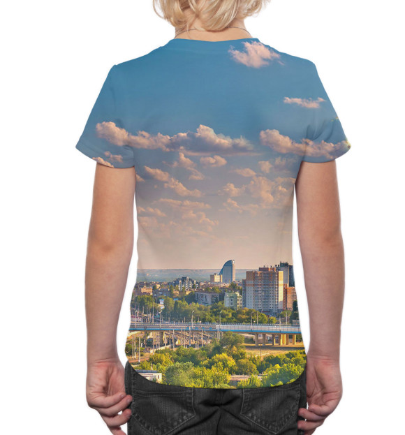 Футболка для мальчиков с изображением Волгоград цвета Белый