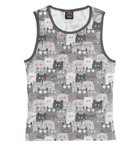 

Майки Print Bar, Белый, Любимые коты