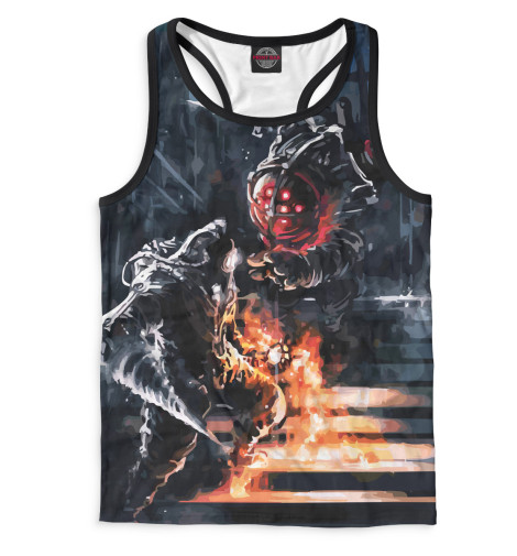 

Майки борцовки Print Bar, Белый, BioShock 2