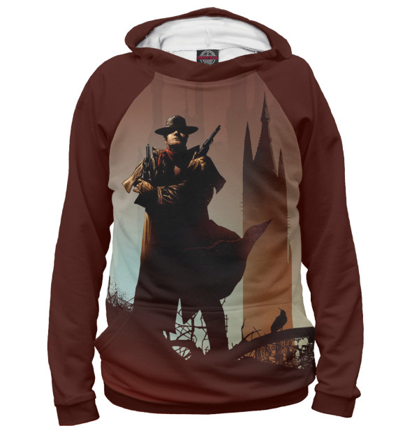 Женское худи с изображением The Dark Tower цвета Белый