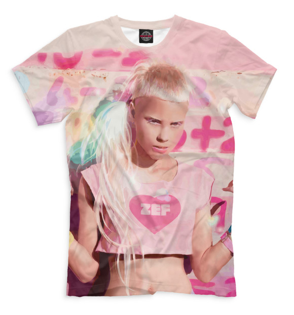 Мужская футболка с изображением Die Antwoord цвета Бежевый
