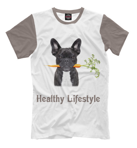 

Футболки Print Bar, Молочно-белый, Healthy Lifestyle