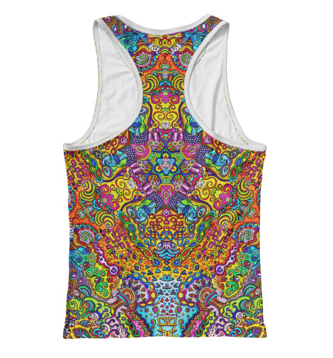 

Майки борцовки Print Bar, Белый, Аcid mandala