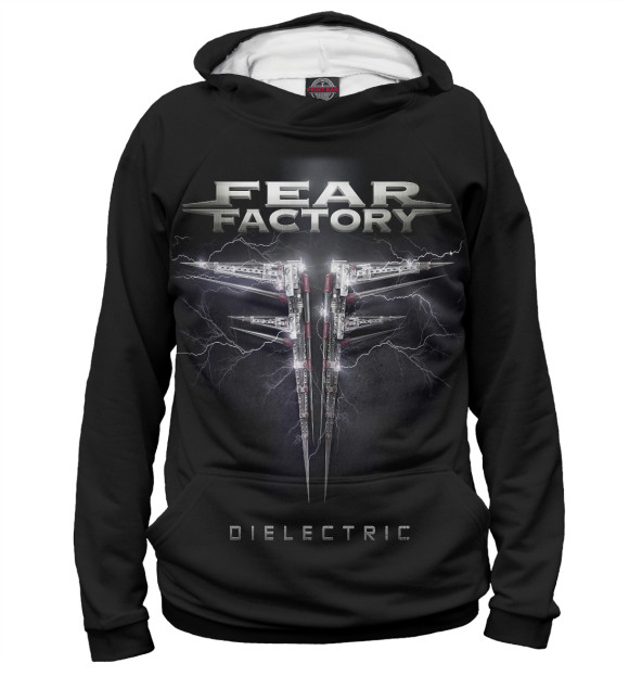 Худи для девочки с изображением Fear Factory цвета Белый